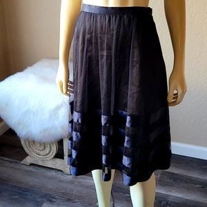 W.D.N.Y black sheer skirt 10